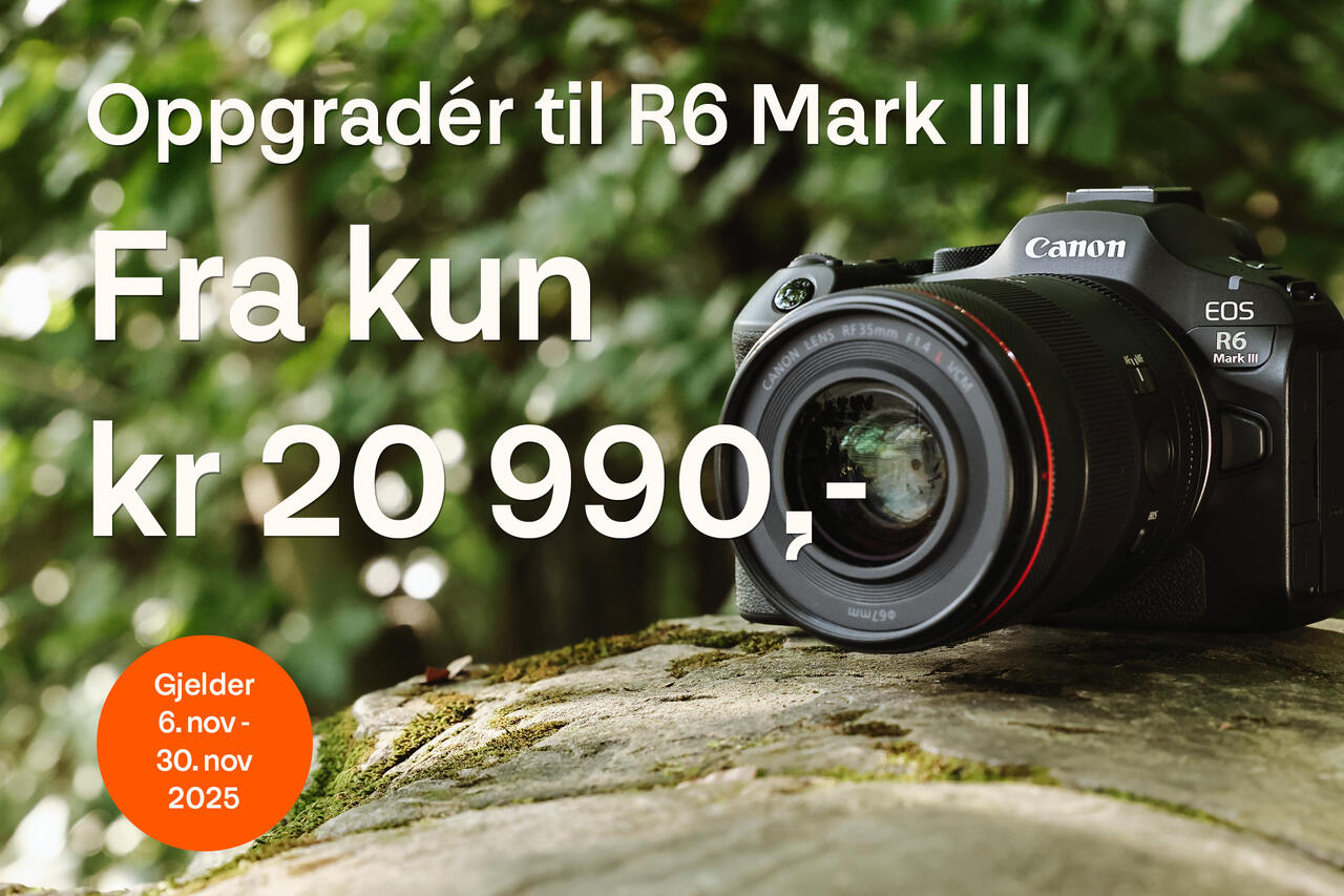 Oppgradér til Canon EOS R6 Mark III